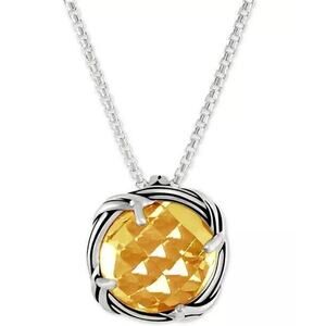 Peter Thomas Roth Citrine Sterling Silver Necklace (3.5 cts, Natural) Luxury NWT